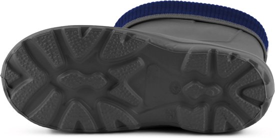 Ladeheid Kinder Regenlaarzen - Rubber - met Binnenschoen - EVA - Wasbare Binnenschoen - LA-KL-EVA-Kids - Grafiet - 24