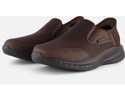 Skechers Slade - Cooper - Heren Instappers - Donkerbruin