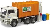 BRUDER 02772, Vuilniswagen, 3 jaar, Acrylonitrielbutadieenstyreen (ABS), Oranje, Wit