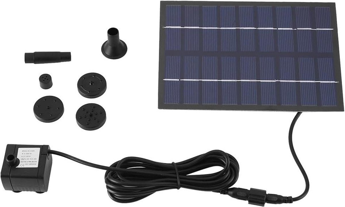 Fonteinpomp op zonne-energie waterpomp kits voor vogelbad aquarium kleine vijver tuindecoratie fonteinpomp
