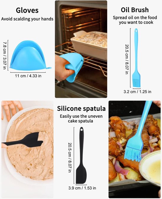 Air Fryer Accessoires 8-delige bakset – NL