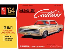AMT Modelbouwpakket Auto - 1066 1964 Oldsmobile Cutlass 442 Hardtop - Amerikaanse Auto Plastic - 1:25 - Modelbouw