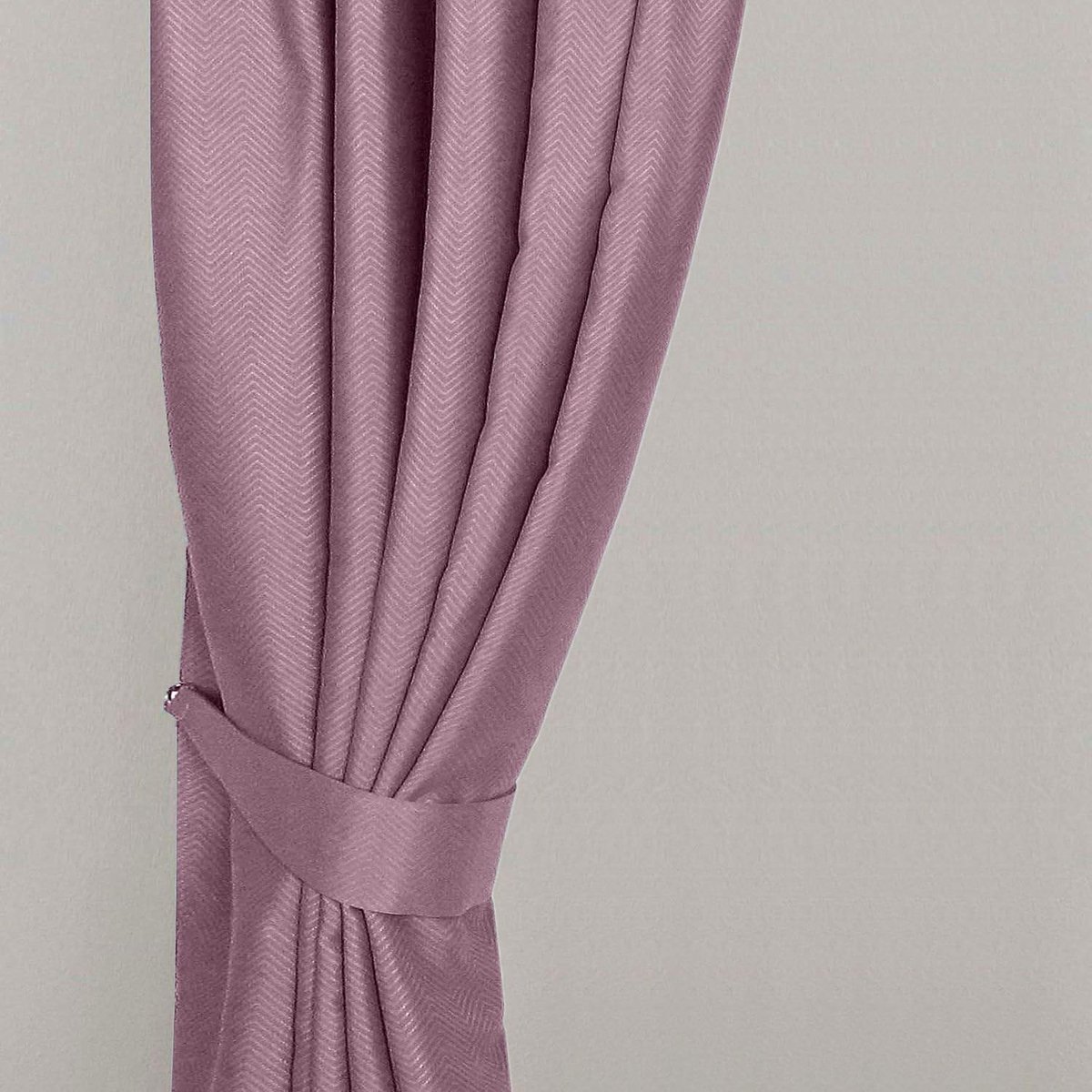Homescapes Roze Chevron Verduisteringsgordijn Tiebacks (Pak van 2)