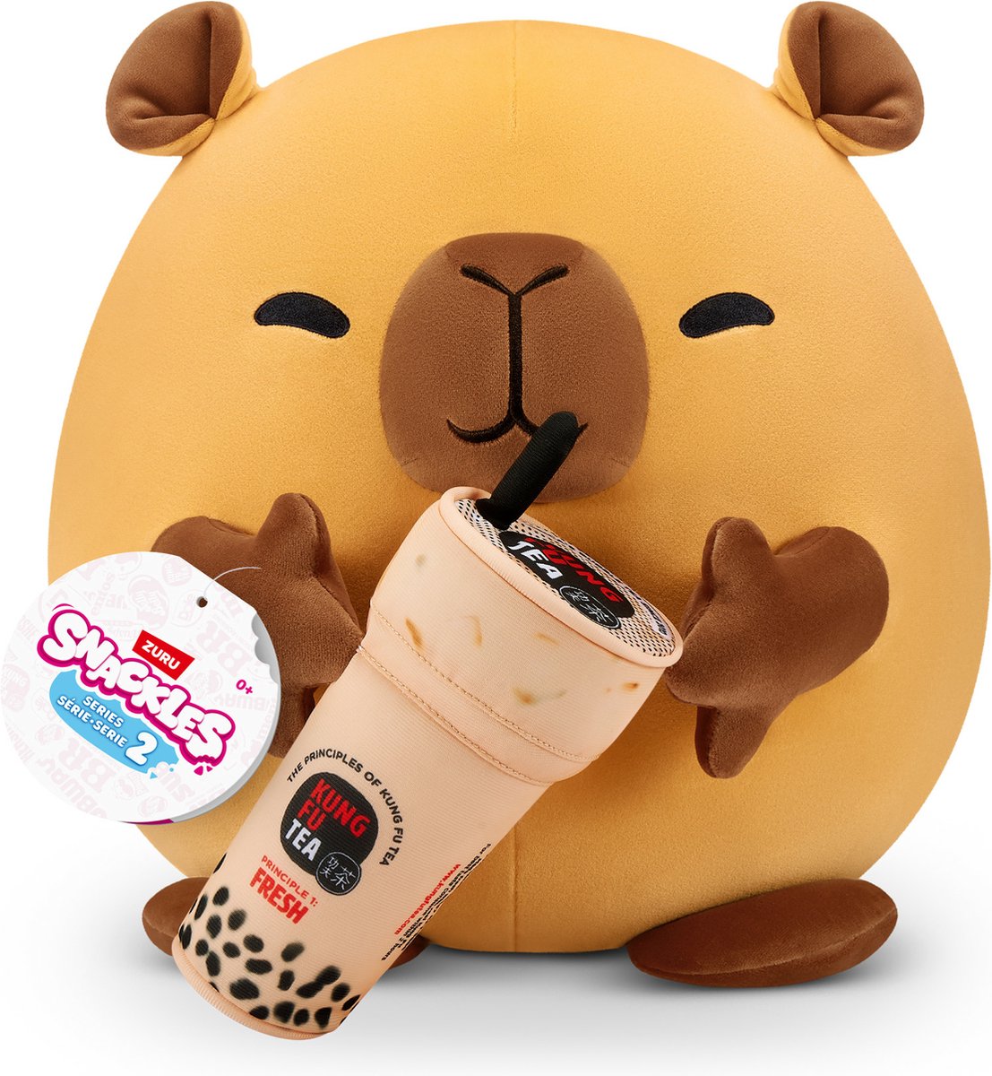 Snackles Series 2  Capibara Spencer met Kung Fu Thee  20 cm van ZURU