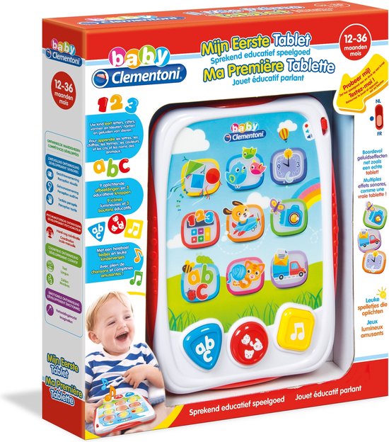 Clementoni - Pratende tablet - Interactief speelgoed - Taalontwikkeling - Vanaf 1 jaar van Clementoni — afbeelding 2