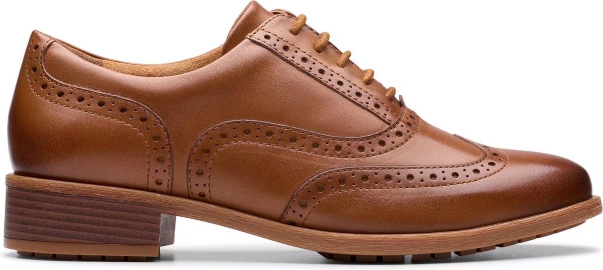 Clarks Hamble Oak Brogues dames,Schwarz Black Leather,39 EU