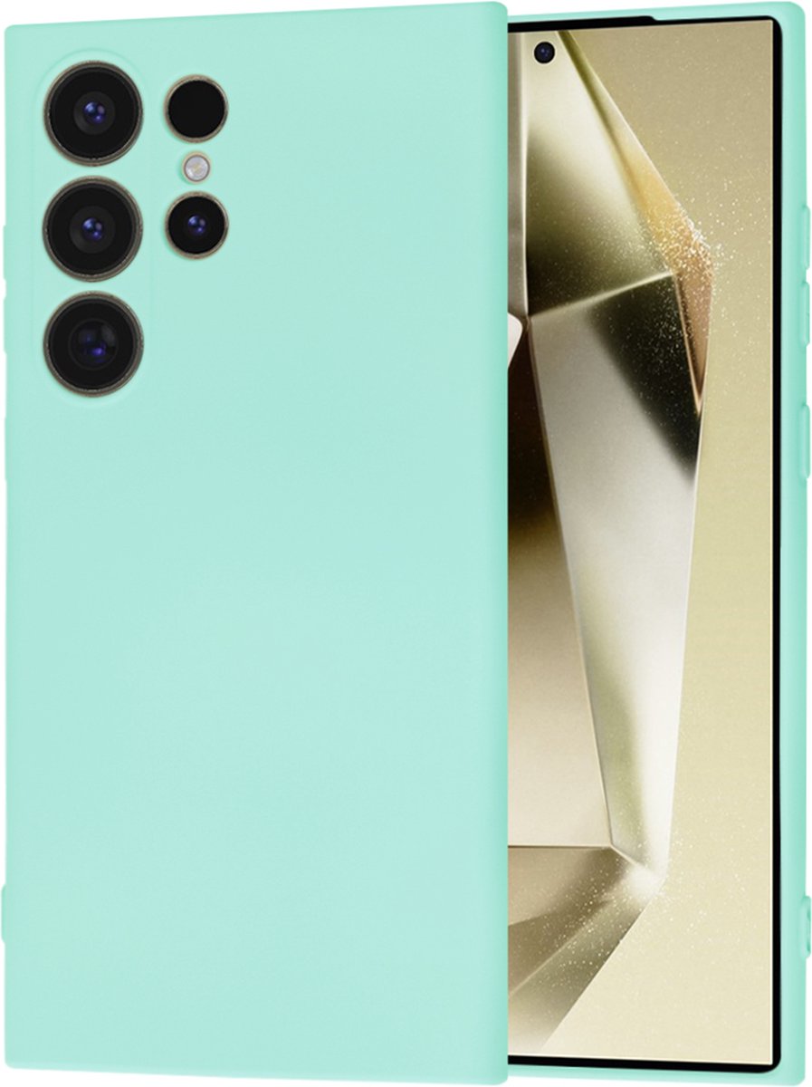 Techsuit Soft Flex Silicone Back Cover hoesje voor Samsung Galaxy S24 Ultra - Sea Blue