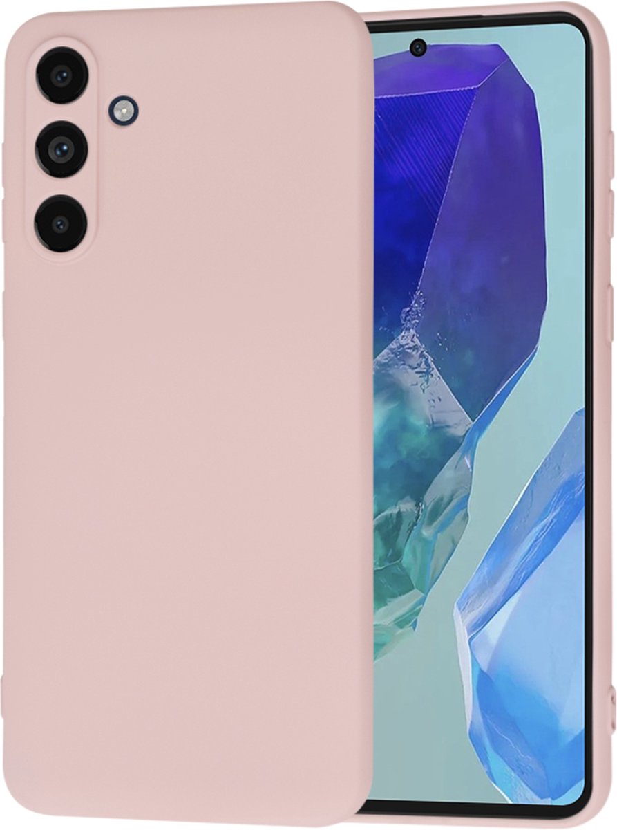 Techsuit Soft Flex Silicone Back Cover hoesje voor Samsung Galaxy M55 - Pink Sand