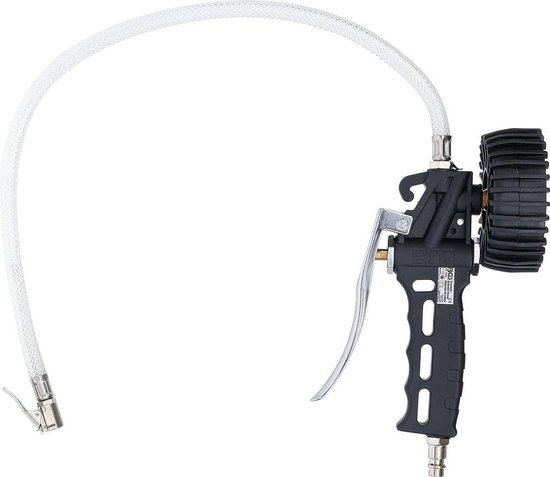 Bandenpomp met drukmeter - Lucht bandenvulpistool - 0-12 bar bandenpomp met drukmeter — afbeelding 2