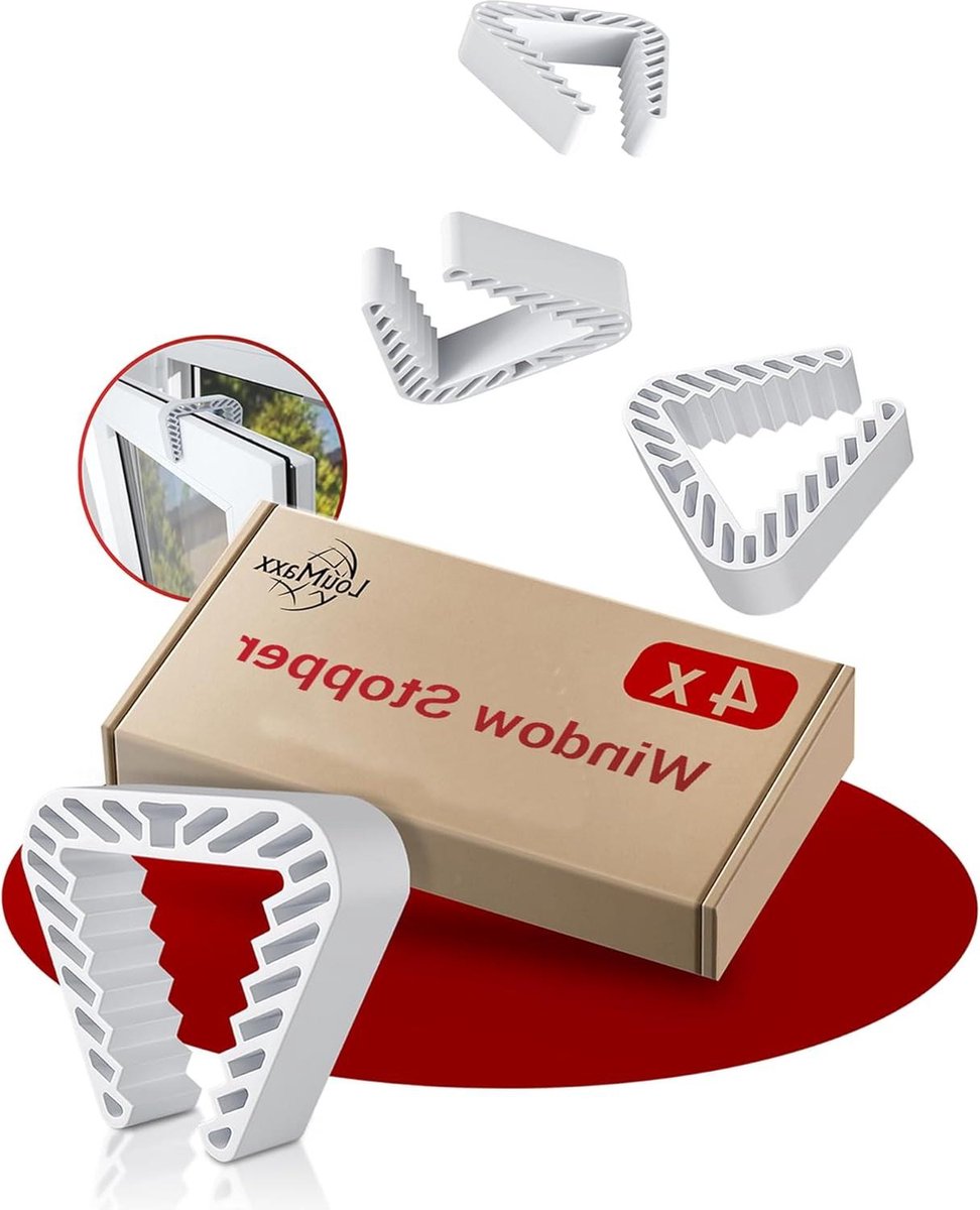 Deurstopper set van 4 stuks - Ramen klemmen klembescherming betrouwbare veiligheid