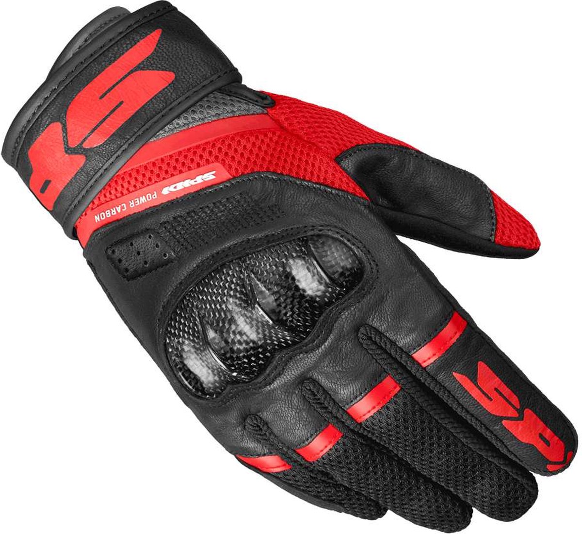 Spidi Power Carbon Handschoenen Rood - Handschoen