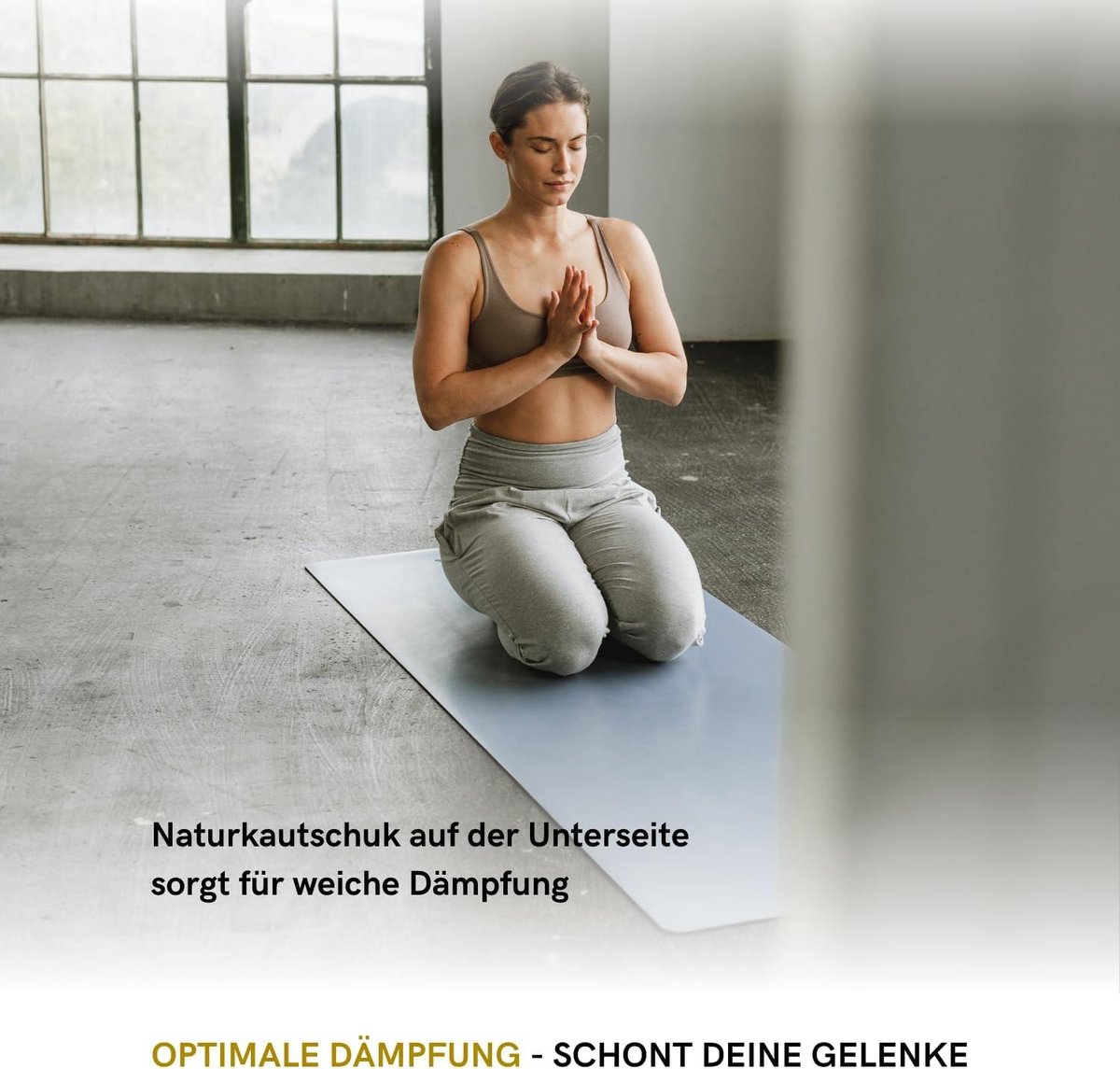 Lotuscrafts Pure Yoga Mat - Powerful Non-Slip PU Surface - Ecologically Made of Natural Rubber - Professional Yoga Mat Ideal for Hot Yoga and Ashtanga