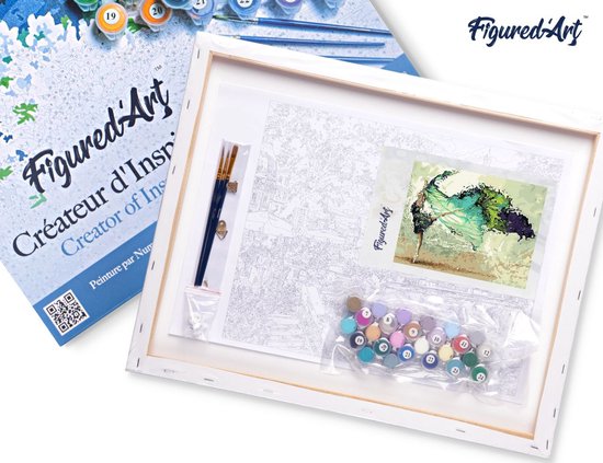 Kits De Peinture Par Numéro Adulte Avec Pinceaux Et Acrylique DIY