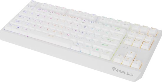 GENESIS - NKG-2165 - Thor 230 TKL toetsenbord - White - Wit - RGB - Mechanisch - Draadloos - US - XBOX One - XBOX Series S - XBOX Series X – PC - PlayStation 4 en 5