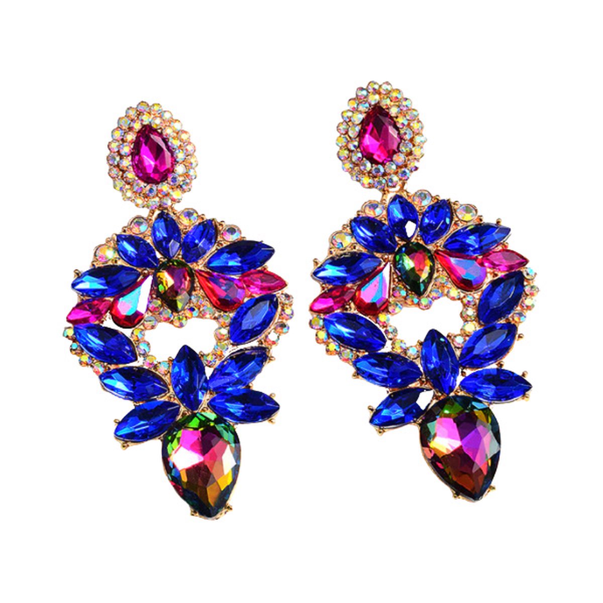 Statement Oorbellen Allure Blauw - Oorbellen Dames