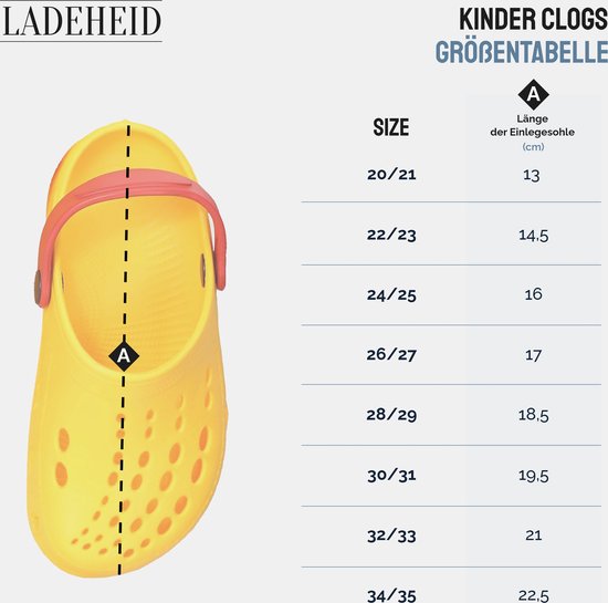 Ladeheid Clogs Kinderen - Tuinschoenen - Lichte - Kinderschoenen - Meisjes - Jongens - Grijs/Groen - 28/29 - LA-CA-FTKIDS