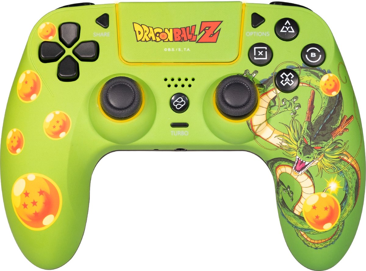 FR-TEC DBPS4GP game controller Groen, Oranje Bluetooth Gamepad Analoog/digitaal PC, PlayStation 4