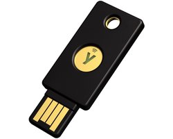 Yubico - Security Key NFC - Zwart - Twee-factor authenticatie (2FA) Beveiligingssleutel - USB-A of NFC
