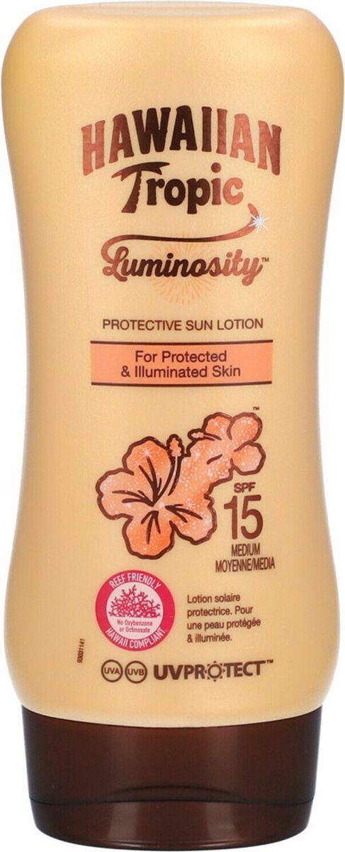Goedkoopste 6x Hawaiian Tropic Luminosity Zonnebrand Lotion Medium SPF15 180 ml