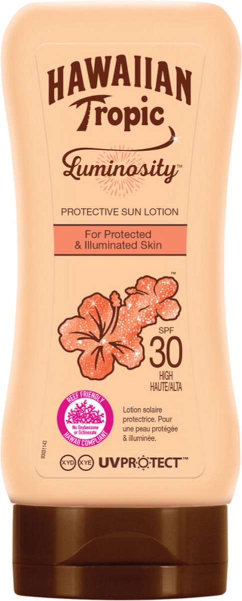 Goedkoopste 6x Hawaiian Tropic Luminosity Zonnebrand Lotion High SPF30 180 ml