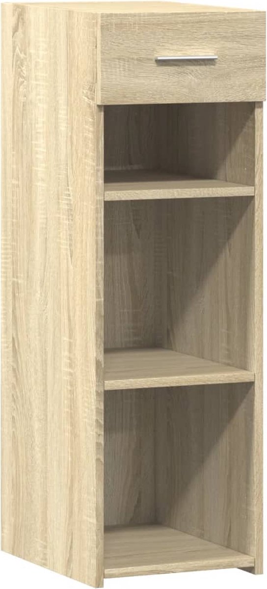 vidaXL - Dressoir - 30x42,5x93 - cm - bewerkt - hout - sonoma - eikenkleurig