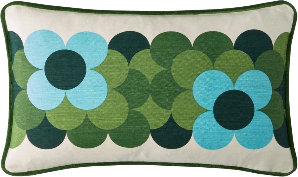 Orla Kiely Retro Flower Stripe Riviera sierkussen - 30x50 cm