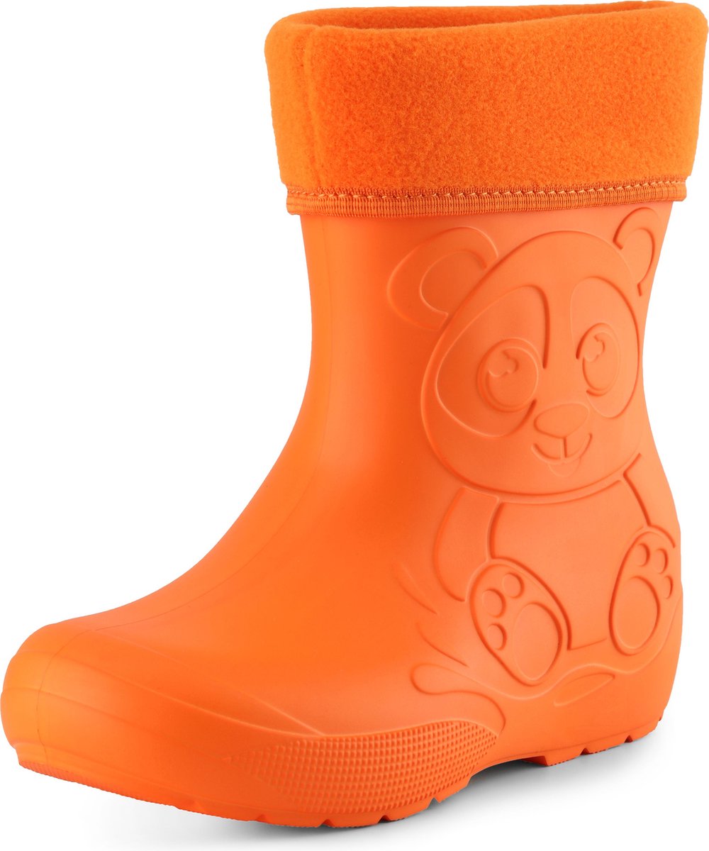 Ladeheid Kinder Regenlaarzen - Thermo Rubberlaarzen Vederlicht - EVA - LA-CA-PandaWinter - Oranje (151c) - 26/27