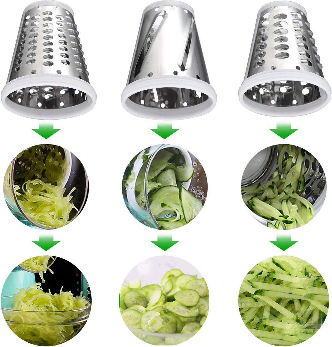Attachement Trancheuse et Râpe à Déchiqueteuse pour KitchenAid Batteur