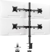 Bol.com Quad-monitor armstandaard voor schermen van 17-32 inch - kantelbare draaibare monitorarmsteun - 4 monitoren - draagvermo... aanbieding