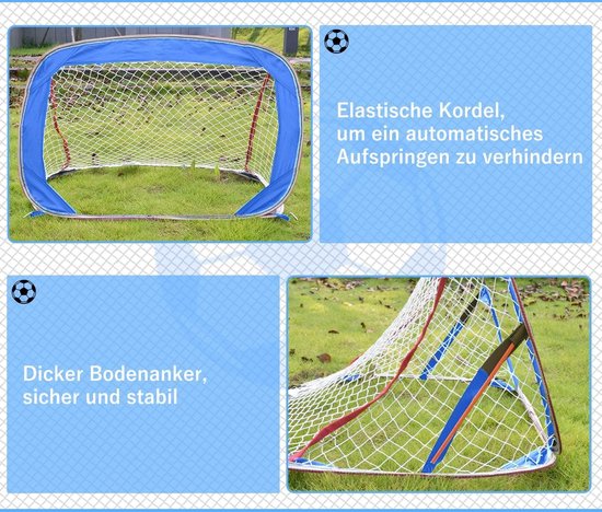 VidaXL Buts de football 2 pcs 240x90x150 cm acier VIDAXL
