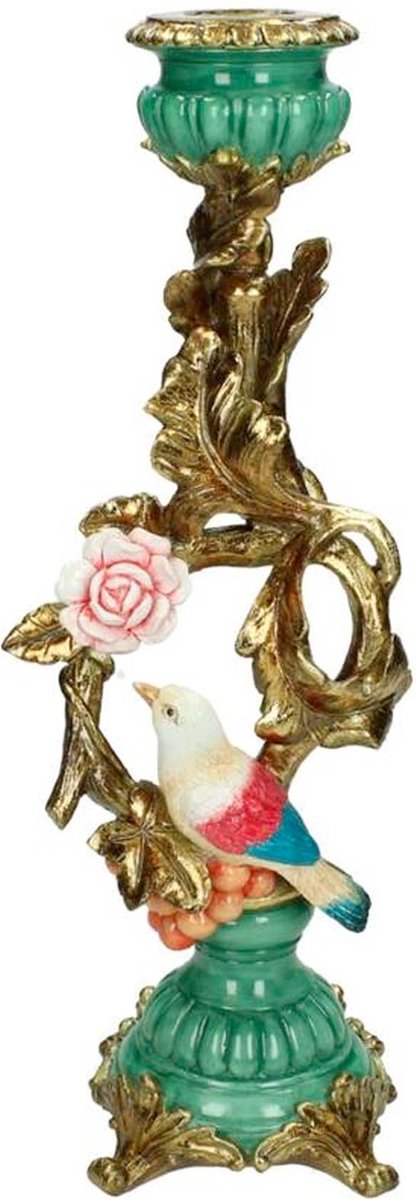 Candlestick bird & Flower - Extra Large - 33 cm - Kandelaar.