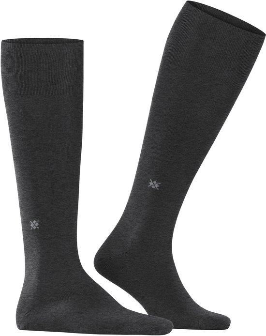 Chaussettes hautes homme Burlington Dublin - gris (anthracite mel.) - Taille : 40-46