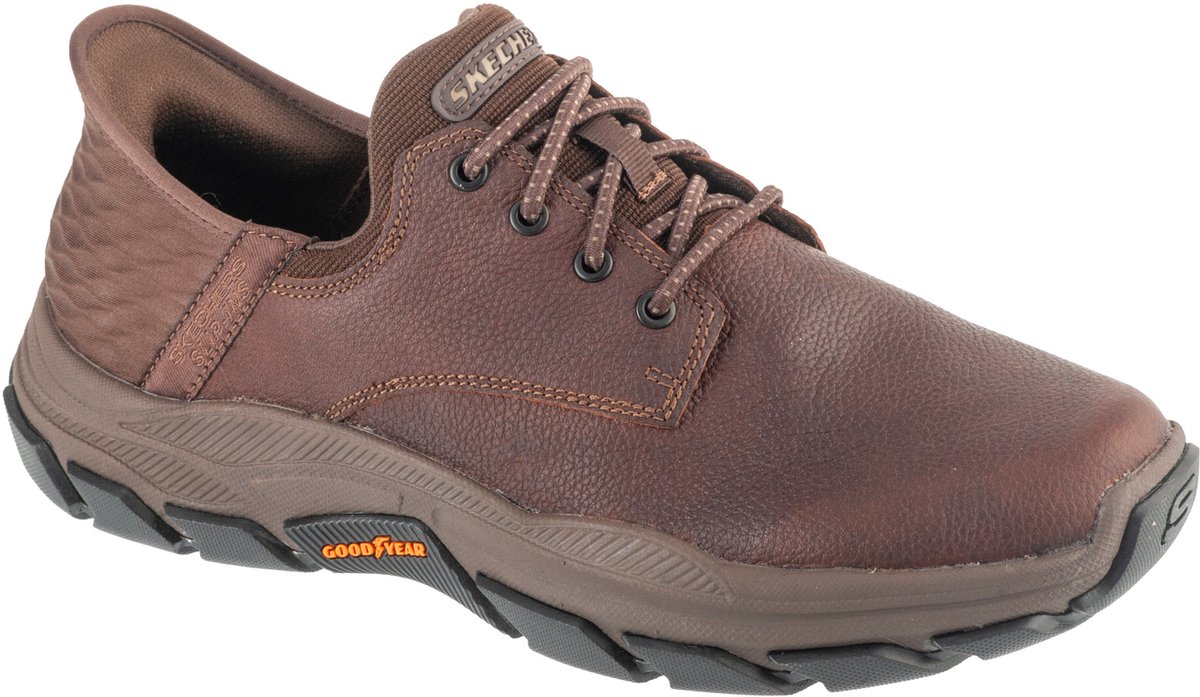 Skechers Slip-Ins: Respected - Garrett, Mannen, Bruin, Sneakers, maat: 44