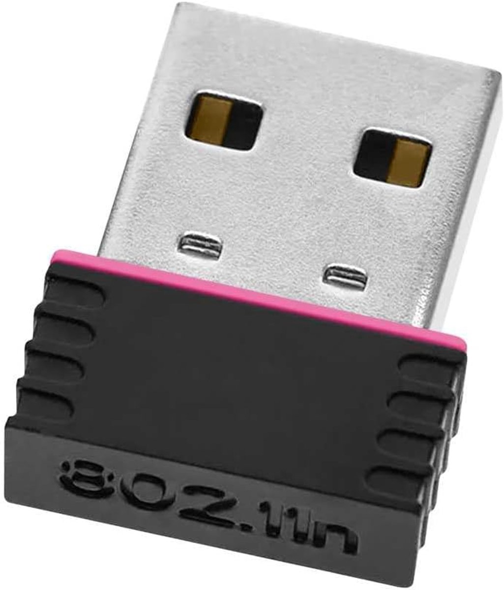 USB WiFi Adapter - 150Mbps Dongle - 2,4Ghz en 5Ghz Wifi Antenne - voor Windows en MacOS - Draadloze verbinding - zwart