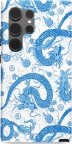 Casetastic Hoesje Geschikt voor Samsung S24 Ultra - Stijlvolle Beschermende Duo-layer Case - Drakengloed