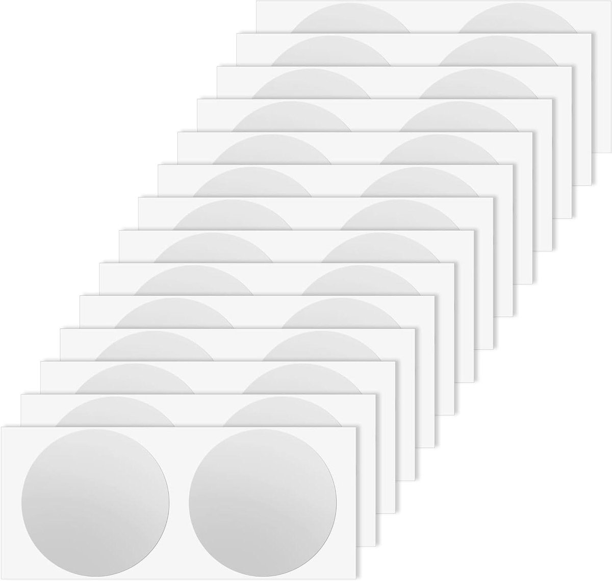 5 cm zilveren krasstickers - 50 stuks ronde krasvrije stickers voor creativiteit en verrassing