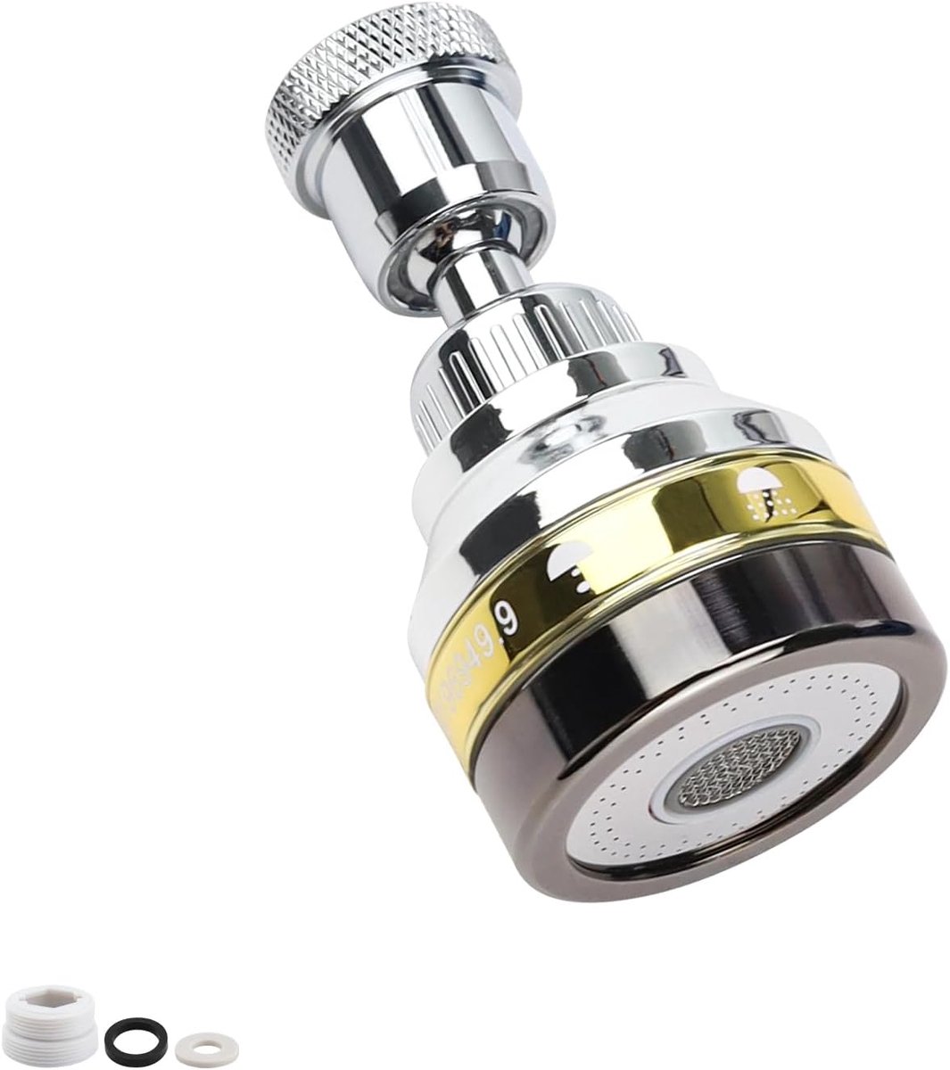 Ibenzoa® Flexibele Draaibare Waterkraanadapter - Geschikt voor Keuken en Badkamer - Met Drukregeling