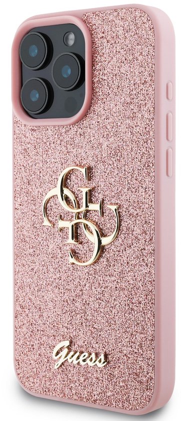 Coque Hybride iPhone 14 Pro Guess 4G Big Metal Logo