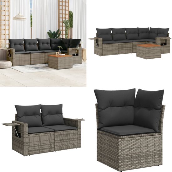 vidaXL-6-delige-Loungeset-met-kussens-poly-rattan-grijs