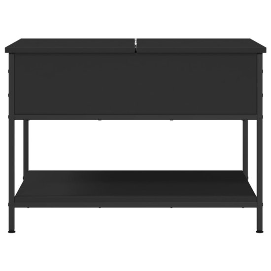 vidaXL Salontafel 70 x 50 x 50 cm en bois et métal noir - Table basse - Tables basses - Table d'appoint - Table de canapé