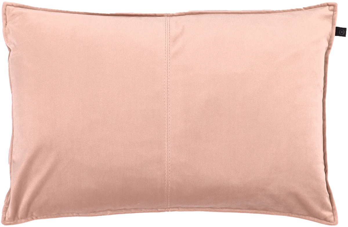 Overseas Middlestitch Kussen – 40 x 60 cm - Velours – Rose Dust