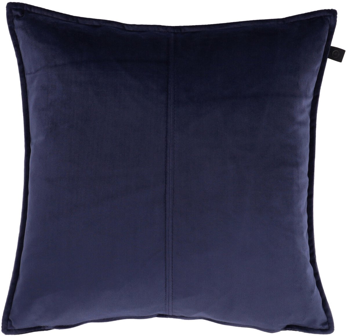 Overseas Middlestitch Kussen- 45 x 45 cm - Velours – Navy