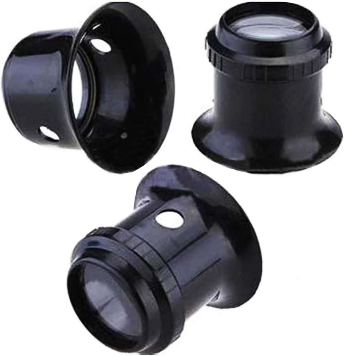Vergrootglas Set 3X/5X/10X - Handloep voor Postzegels, Sieraden & Elektronica (Draagbaar Hobbyhulpmiddel, Geschikt voor Lezen en Reparatie)