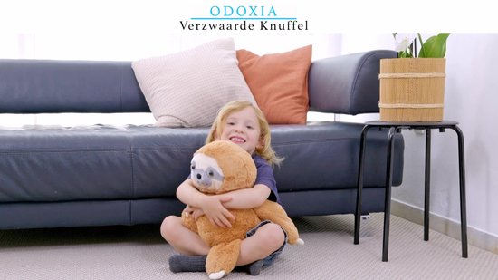 Verzwaringsknuffel Luiaard 2,3 KG - Weighted Stuffed Animal Sloth - Verzwaringsknuffel Volwassenen -Verzwarings Knuffel - Antistress Knuffel - Verzwaringsknuffel Kind Therapeutisch Speelgoed, Machinewasbaar - Stressverlichting en Focus