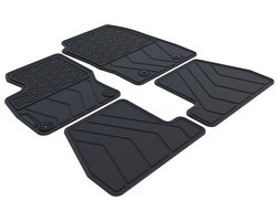 Rubber Automatten geschikt voor Ford Focus - 2011-2018 - 4-delig - Uitvoering: Mk3 | Lengte bestuurdersmat 36,9 cm | Bijrijdersmat met bevestiging