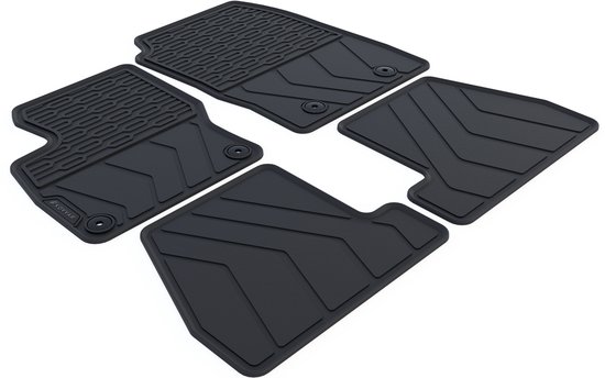 Tapis de voiture en caoutchouc sur mesure pour Ford Focus 2011 - 2018 - 4 pièces - Version: Mk3 | 3/5 portes / Gare / Berline | Copilote avec confirmation var 2