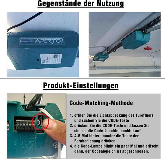 Télécommande universelle pour porte de garage - 868 MHz - Pour 4020V000