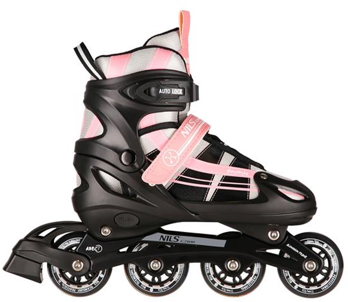 Nils Extreme NH18366A 2-in-1 Schaatsen en Skates – Verstelbaar Roze