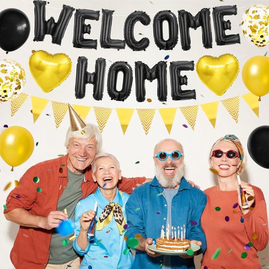 Decoratie lint welkom thuis - Welkom thuis versiering