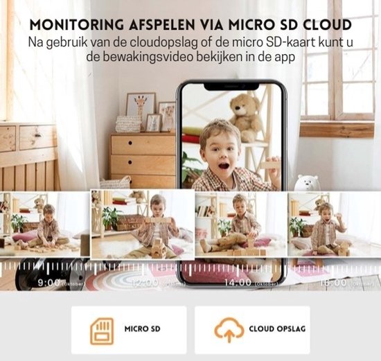 StayPowered Huisdiercamera - Bescherm je Thuis en Houd een Oogje in het Zeil, Altijd en Overal! - 360° Draaibaar - met Nachtzicht - Twee Weg Audio - Geluids en Lichtalarm - 1080p Resolutie - Bewegingsdetectie - Levering Sneller dan Aangegeven! van StayPowered — afbeelding 2